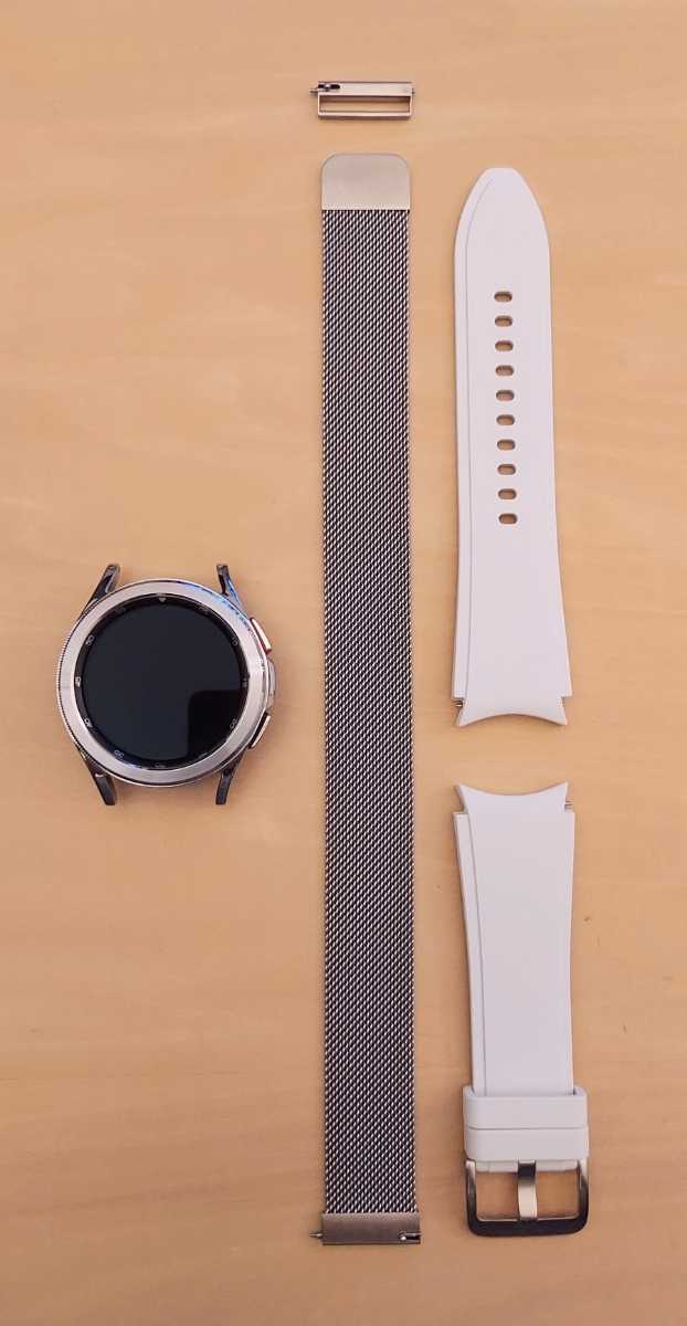 美品】ギャラクシーウォッチ4クラシック42mm/シルバー/Galaxy Watch 4 