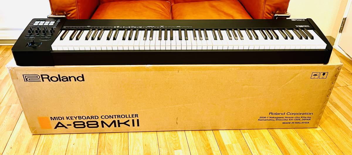 極美品Roland A-88MK2 MIDIキーボード 純正アダプター付き