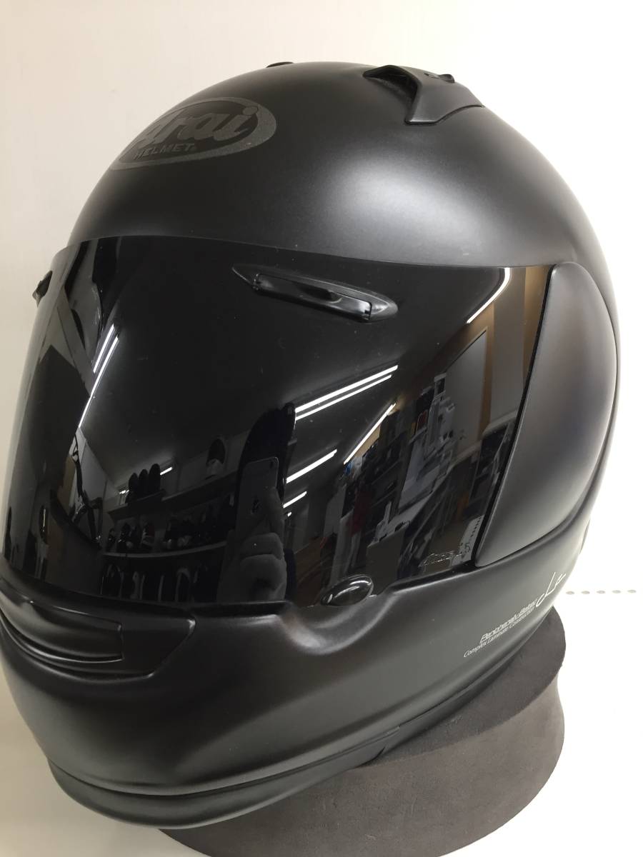 「美品」Araiフルフェイスヘルメットブラック55.56cm「sサイズ」 ARAI PROFILE 艶消しブラック Mサイズ Arai PROFILE アライ Sサイズ 55