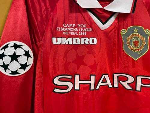 1999 マンチェスター・ユナイテッドFC ユニフォーム ベッカム CL Final 