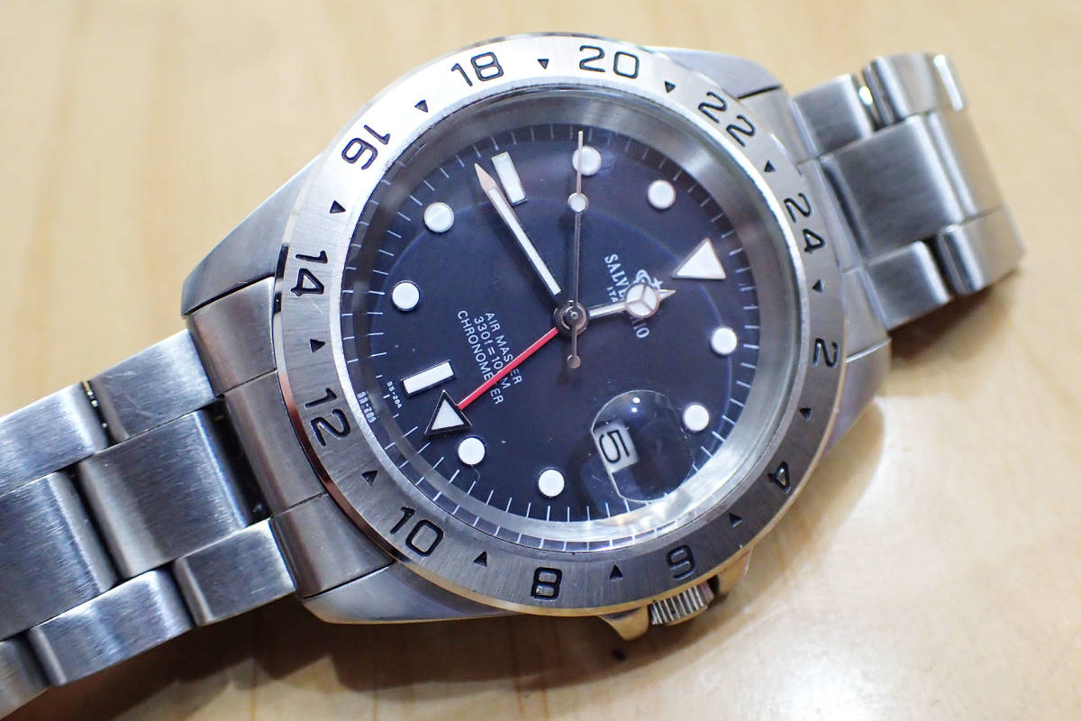 サルベッキオ GMT SALVECCHIO Black 24H | AIR MASTER ＃ Dial Watch 