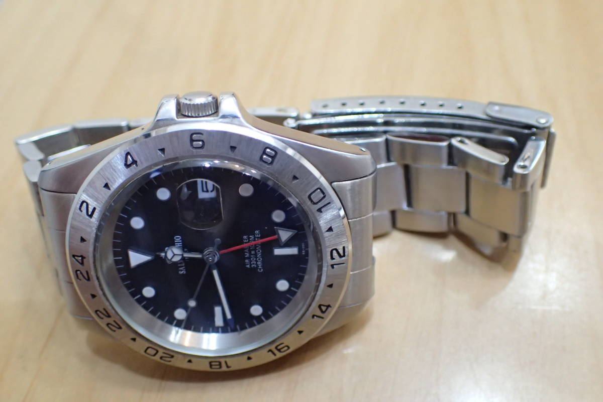 サルベッキオ GMT SALVECCHIO Black 24H | AIR MASTER ＃ Dial Watch 