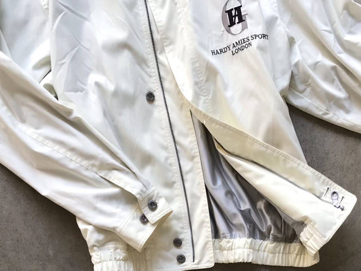 美品 HARDY AMIES SPORT ナイロン スイングトップ LL ハーディエイミス