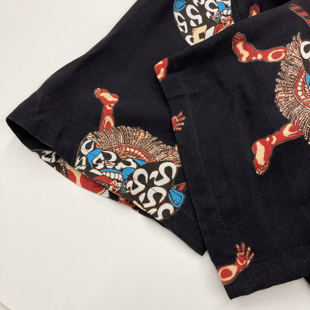 即完売 LABRAT 相撲 レーヨン アロハシャツ ブラック 黒 Lサイズ 