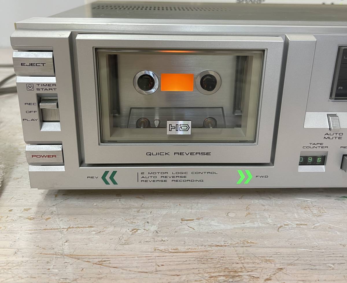 AKAI （アカイ）CS-F33Rオートリバースカセットデッキ【動作品