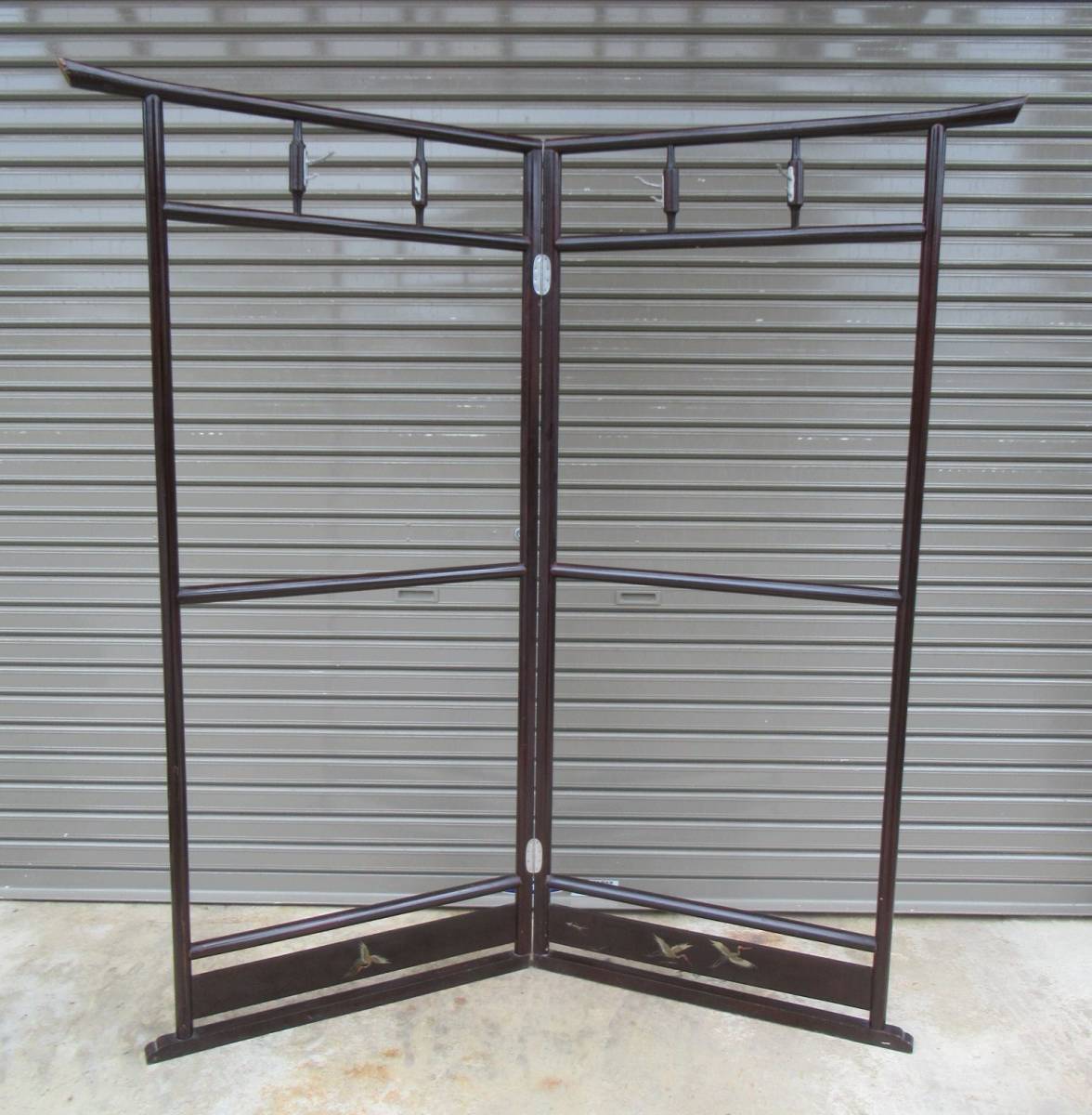 衣桁 鶴 着物掛け 衣文掛け 衣紋掛け 衣装かけ ハンガーラック 木製 和家具 古道具 和服 古民家 昭和 レトロ 衣桁 売買されたオークション情報 Yahooの商品情報をアーカイブ公開 オークファン Aucfan Com