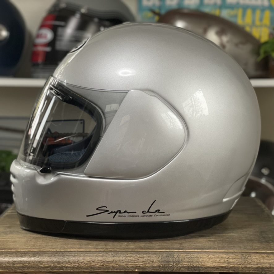 1円〜☆ARAI アライ フルフェイス ヘルメット RAPIDE ラパイド ブライトシルバー/59-60 （Lサイズ相当）送料無料 アライ Arai RAPIDE レッド ツーリング 1円〜☆ARAI