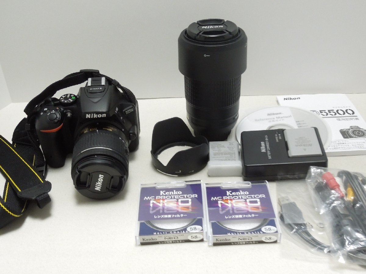 105B Nikon デジタル一眼レフカメラ D5500 レンズセット【中古】 Nikon 