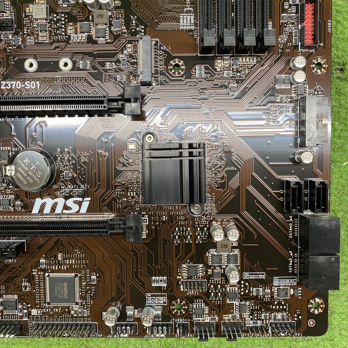 MY-774 激安 マザーボード msi Z370-S01 LGA1151 BIOS立ち上がり確認