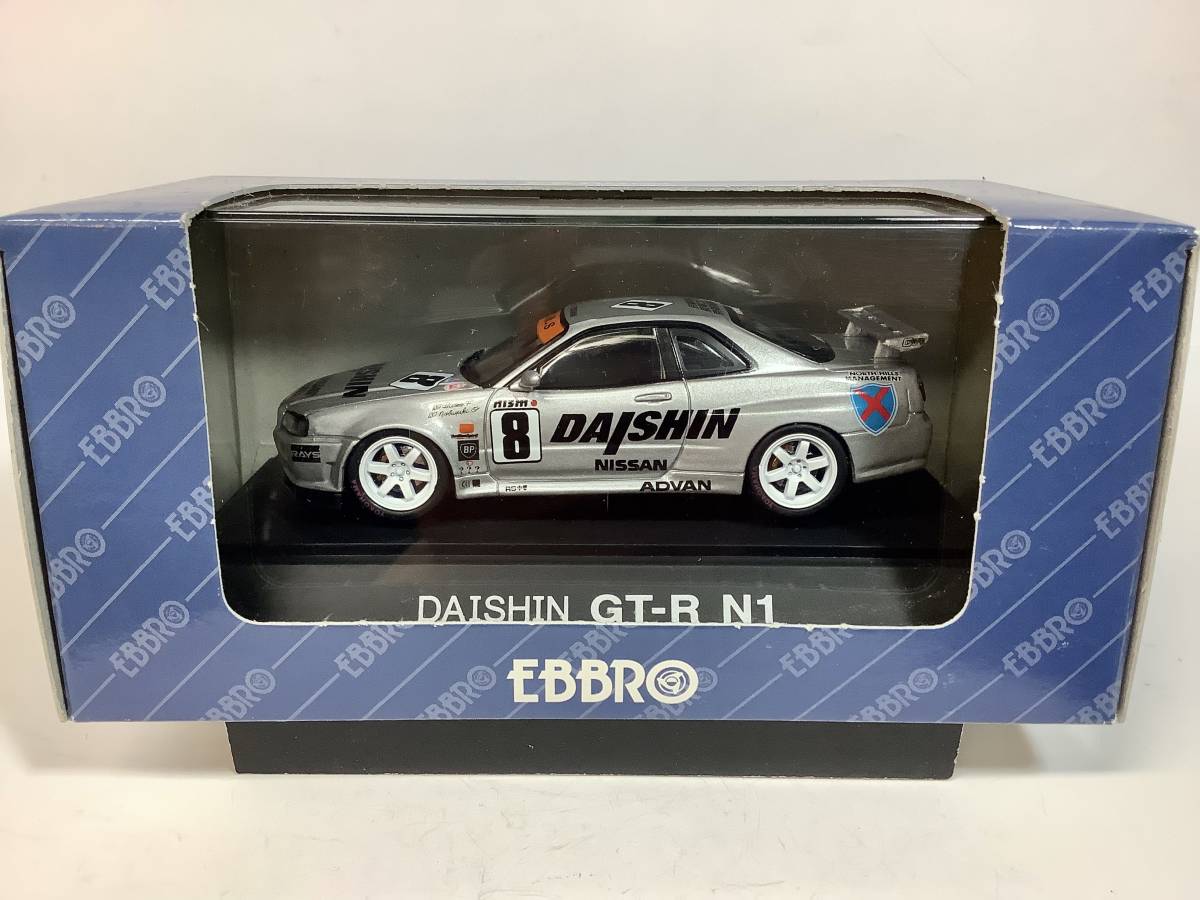 エブロ 1／43 日産 ダイシン R34 スカイラインGT-R N1 #8 EBBRO Nissan 