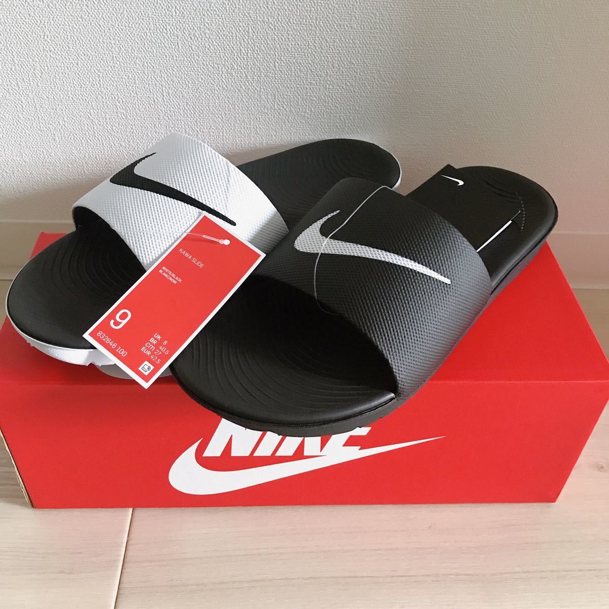 レア ナイキnike サンダル ミスマッチ 27cm ホワイト ブラック アシンメトリー 白黒 スリッパ カワ スライド ベナッシ 27 0cm 売買されたオークション情報 Yahooの商品情報をアーカイブ公開 オークファン Aucfan Com