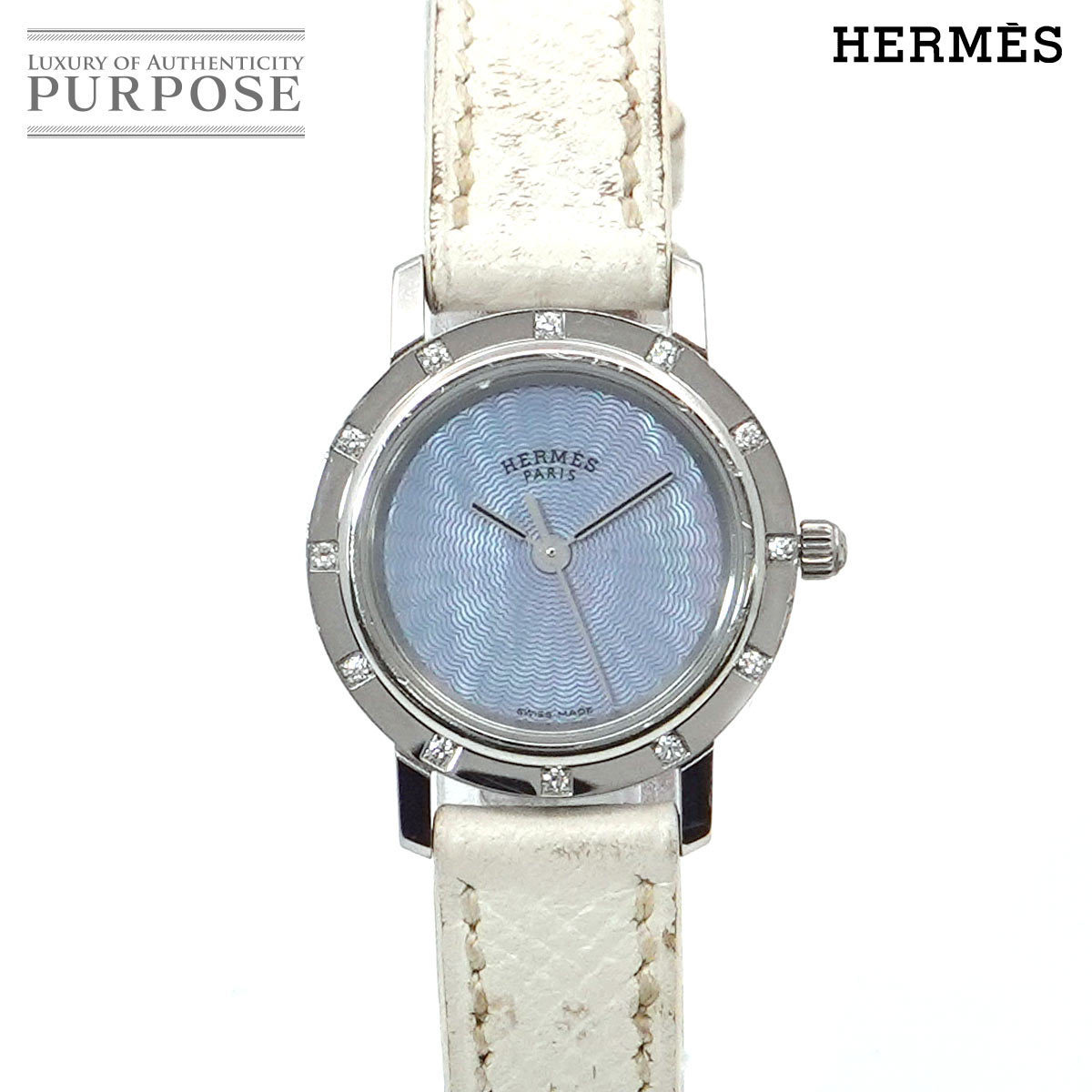 エルメス HERMES クリッパー ナクレ CL4 230 レディース 腕時計 12P  