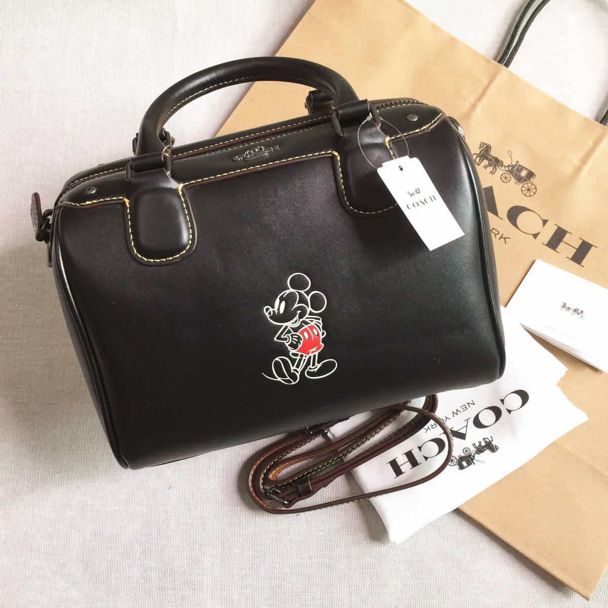 ◇新品◇COACHバッグ F59371 ブラック ハンドバッグ 2WAY ショルダー 