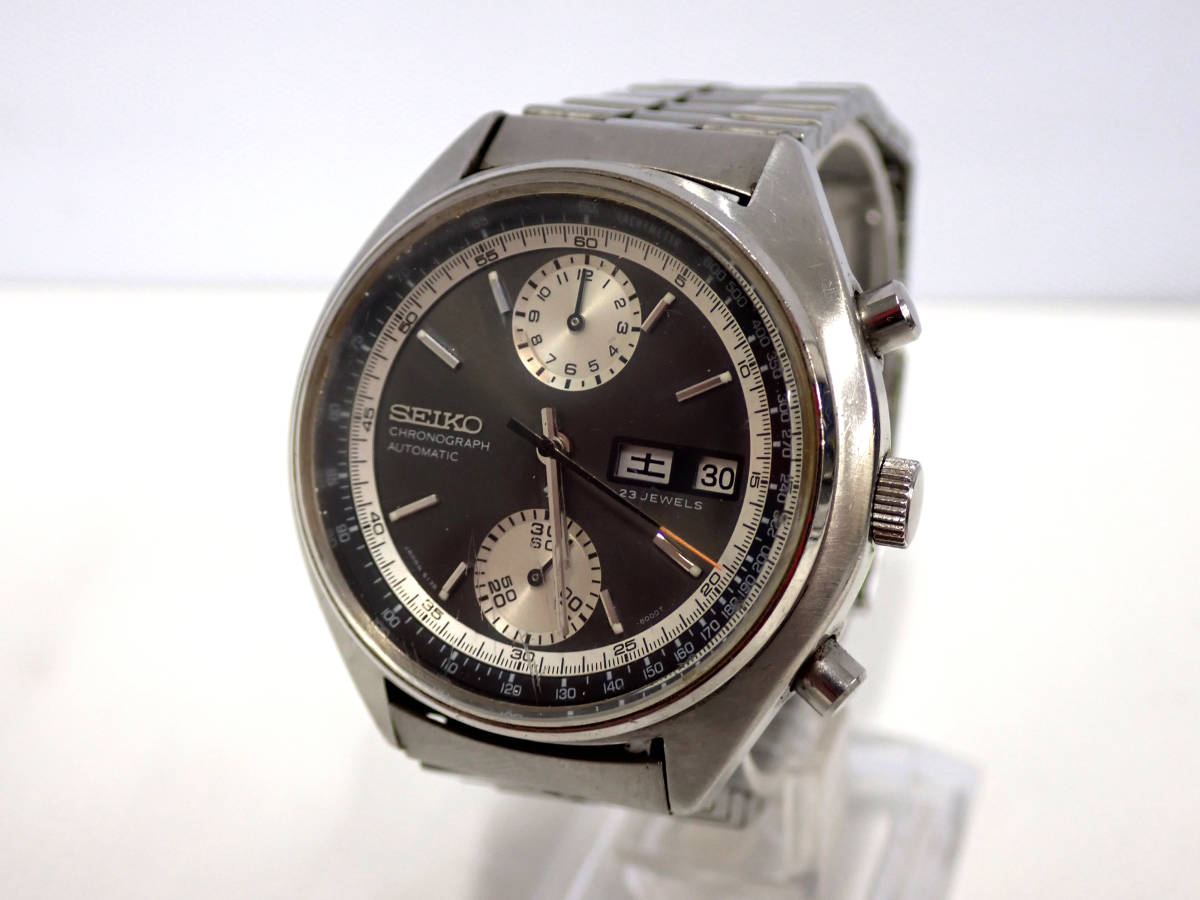RAK☆SEIKO/セイコー クロノグラフ 6138-8000 逆パンダ デイデイト 