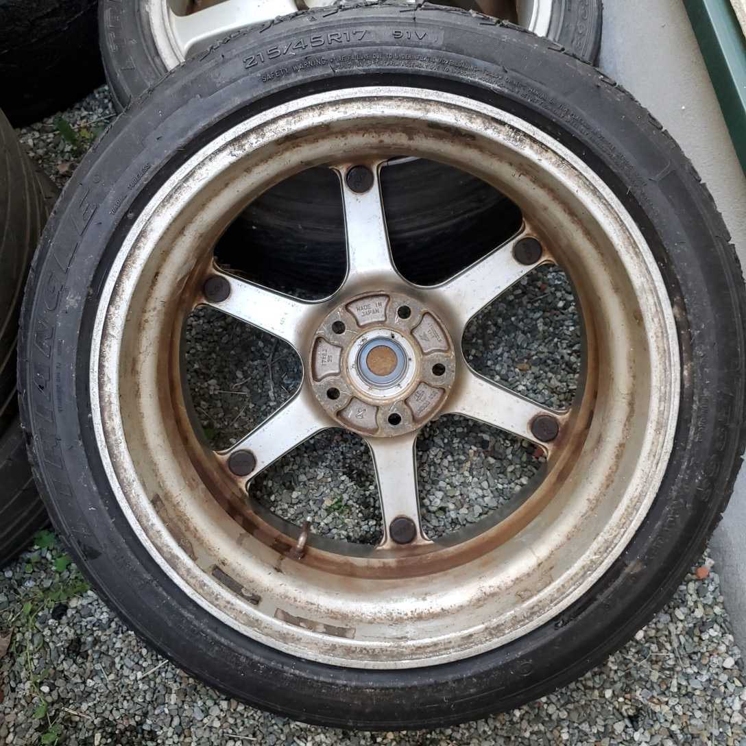 AVS MODEL6 8J +35 R17 114.3 5h シルバー 2本 モデル6 17インチ 5穴 