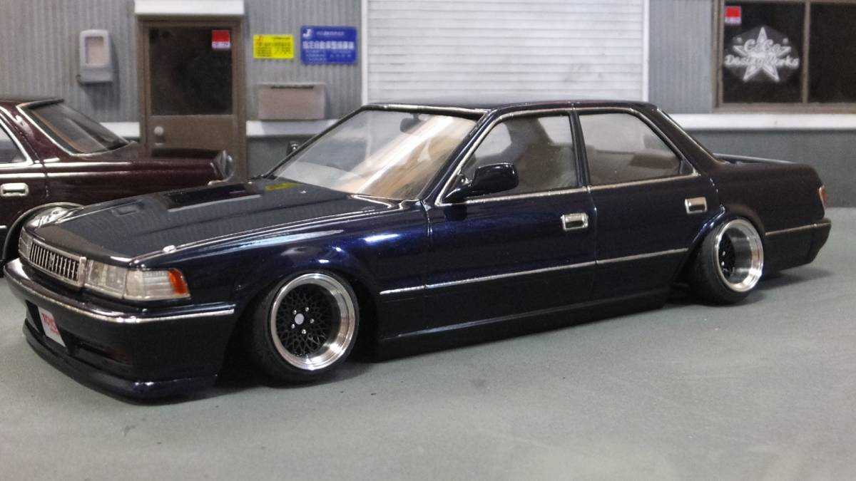 81クレスタ 完成品 GX81 JZX81 SSR 道東仕様 ノンスリ シャコタン(完成