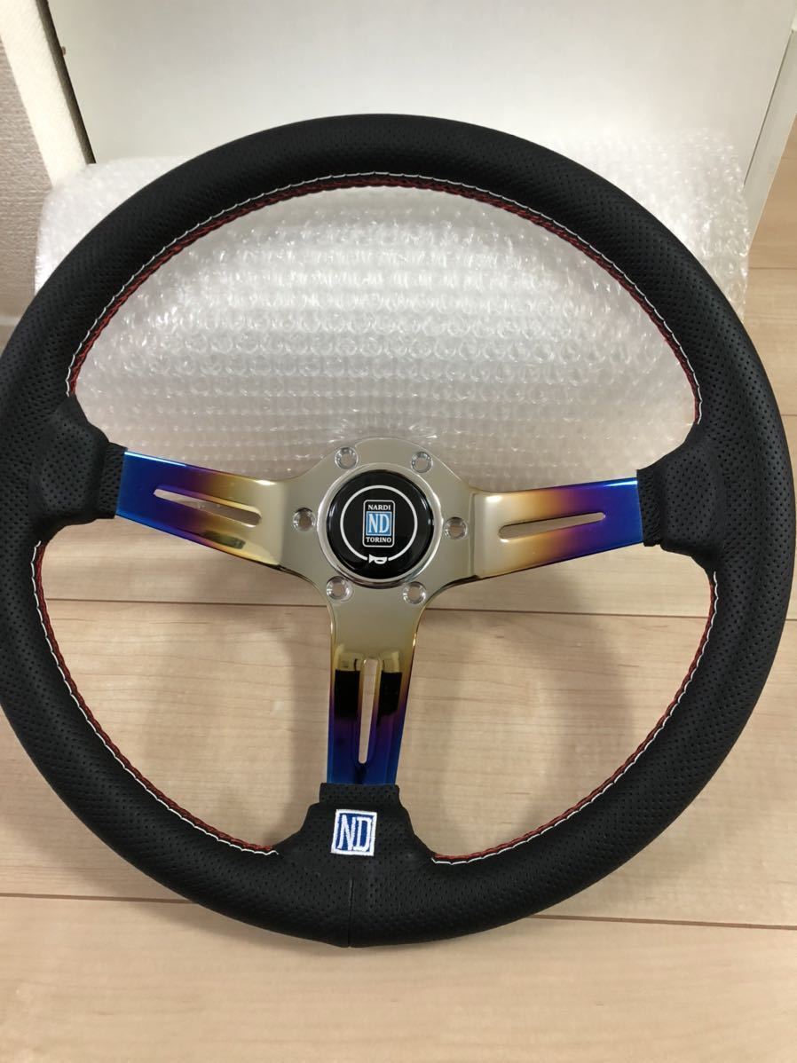 得価，お得 ナルディ NARDI ステアリング 350mm チタン風 焼入れ 並行品(ステアリング、ハンドル本体)｜売買されたオークション情報、yahooの商品情報をアーカイブ公開 - オークファン ステアリング、ハンドル本体