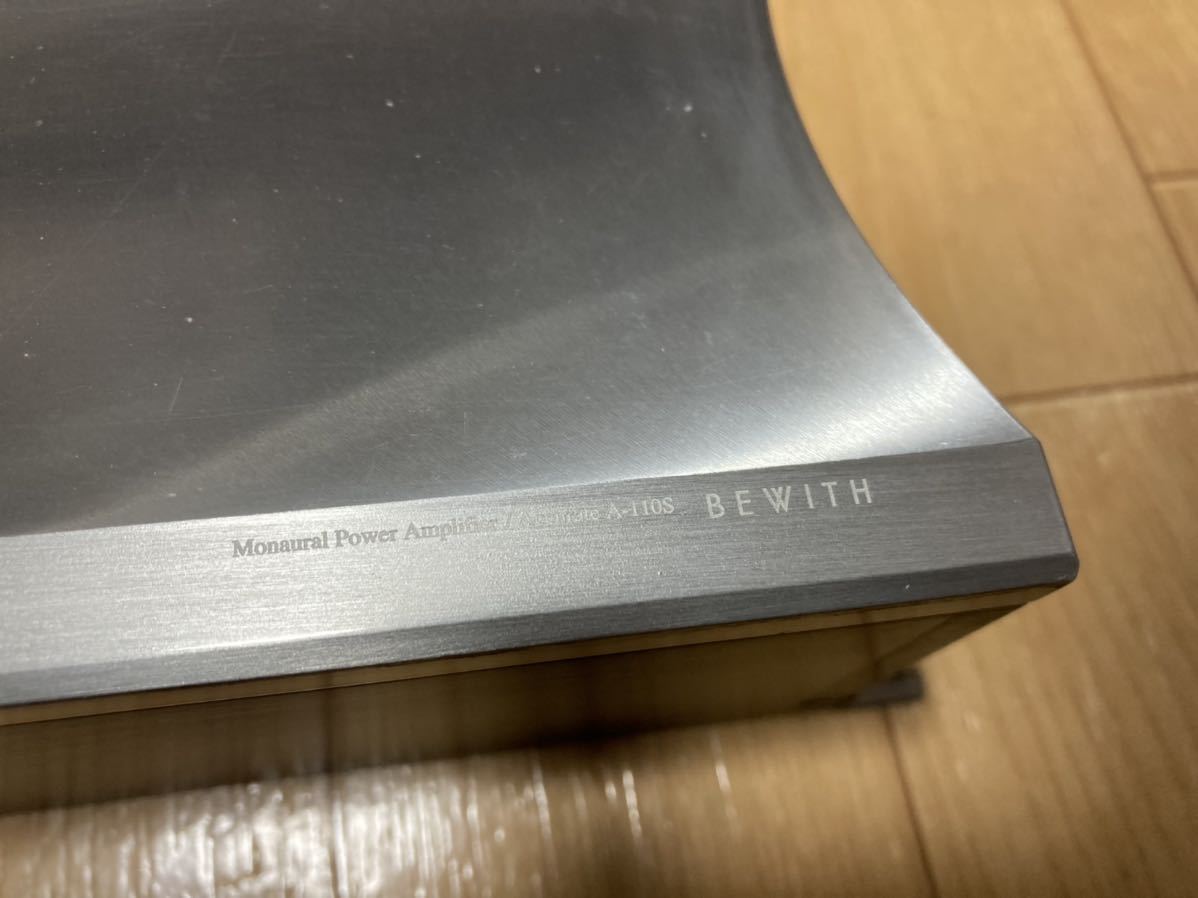 BEWITH Accurate A-110S アンプ Accurate A-110S BEWITH Magnesium 2台セット・元箱付BEWITH ビーウィズ、マグネシウム合金筐体のパワーアンプ「Accurate