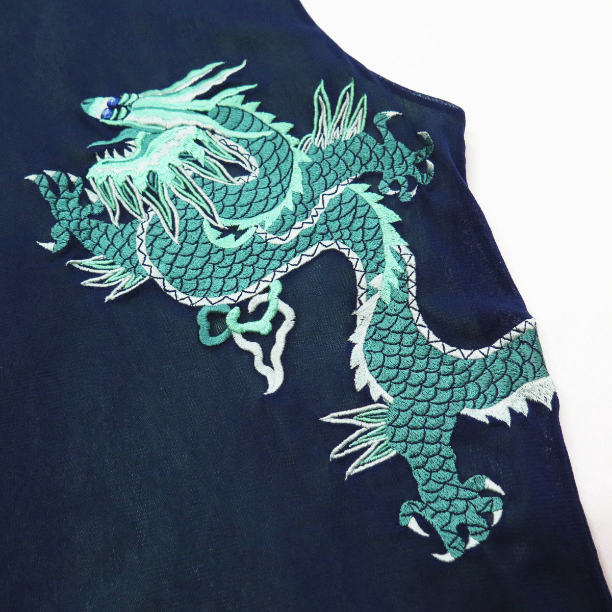 VIVIENNE TAM DRAGON EMBROIDERED MESH TOP ヴィヴィアンタム ドラゴン 
