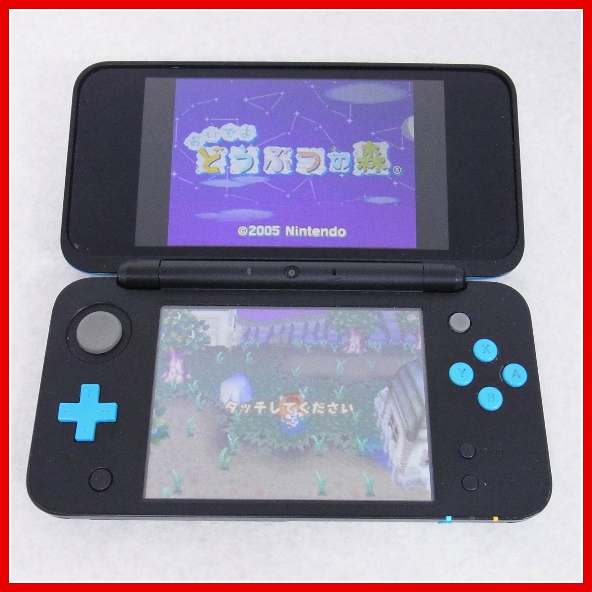 動作品 Newニンテンドー2DSLL ブラック×ターコイズ 本体 + ソフト おいでよどうぶつの森 まとめてセット Nintendo 任天堂【10 ブラック×ターコイズ 本体 Newニンテンドー2DSLL JAN-001 動作品NEWニンテンドー2DSLL ニンテンドー2DSLL