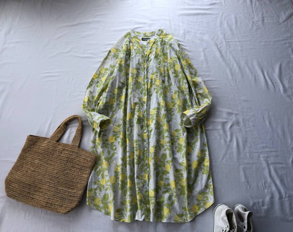 フィンレイソン Finlayson フェリシモ 花柄バンドカラーシャツワンピース 北欧 Xlサイズ以上 売買されたオークション情報 Yahooの商品情報をアーカイブ公開 オークファン Aucfan Com