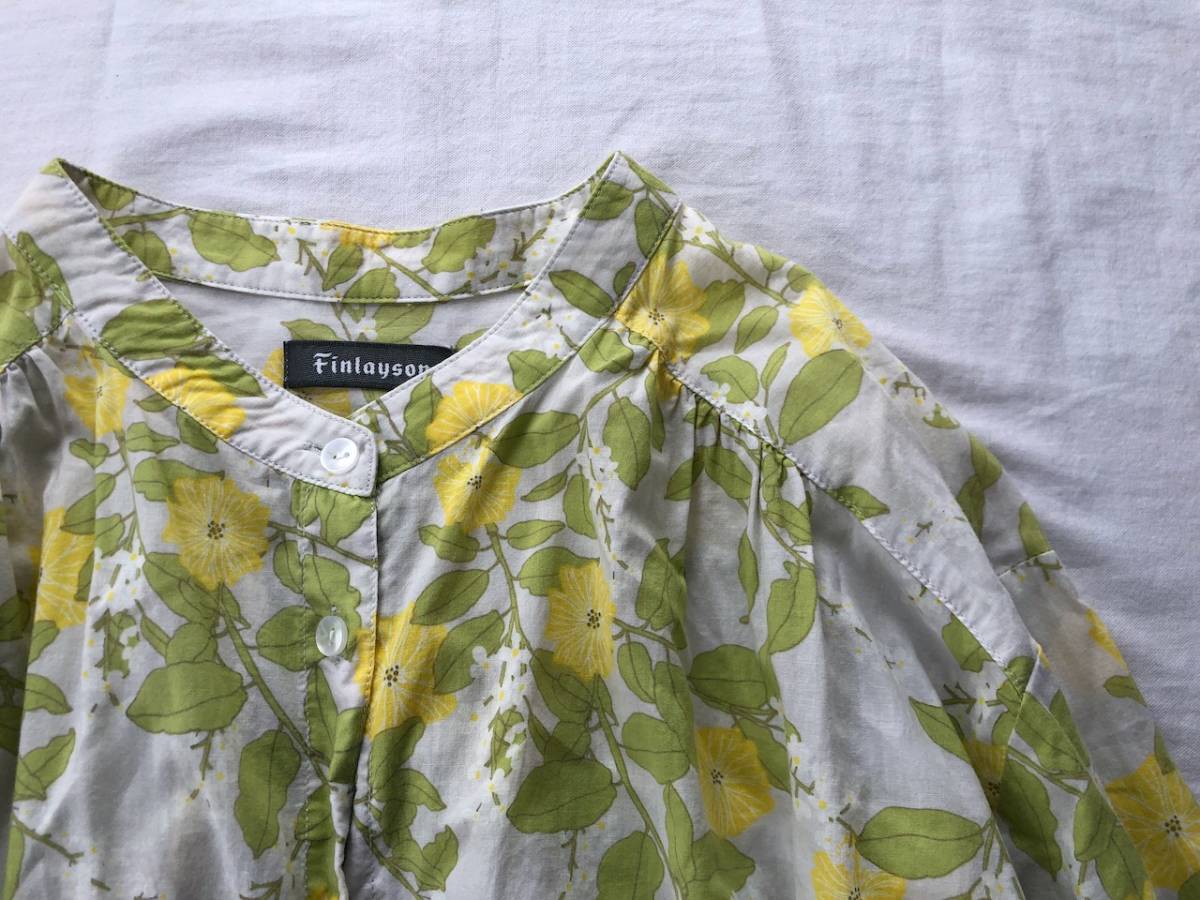 フィンレイソン Finlayson フェリシモ 花柄バンドカラーシャツワンピース 北欧 Xlサイズ以上 売買されたオークション情報 Yahooの商品情報をアーカイブ公開 オークファン Aucfan Com