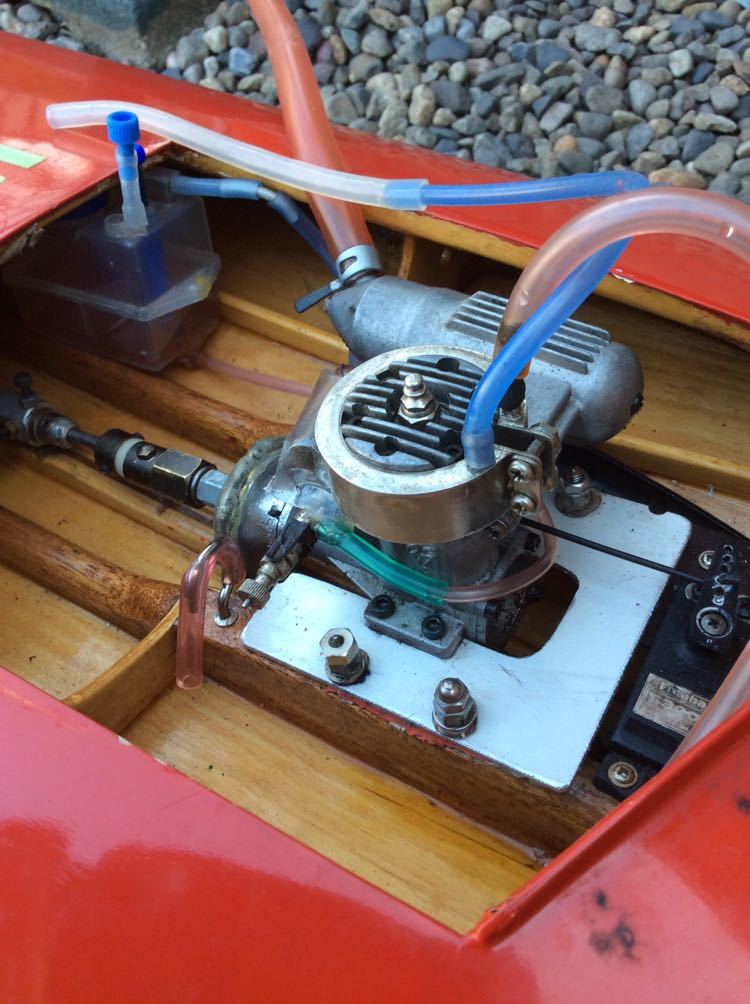 20エンジン改造試作ボート可動/専用スターター付きラジコンボート (船 