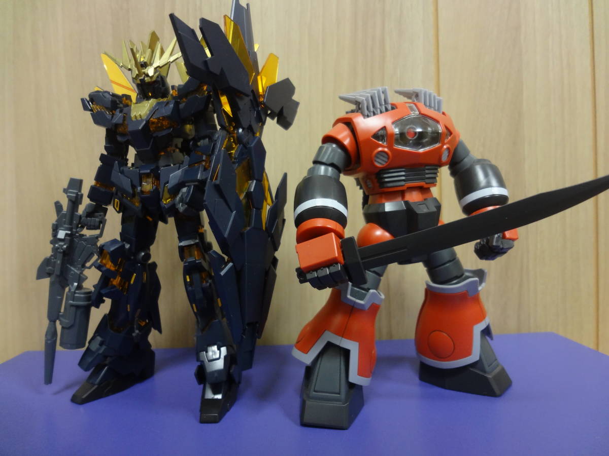 組立済ジャンクバンダイHGUC機動戦士ユニコーンガンダム2号機 