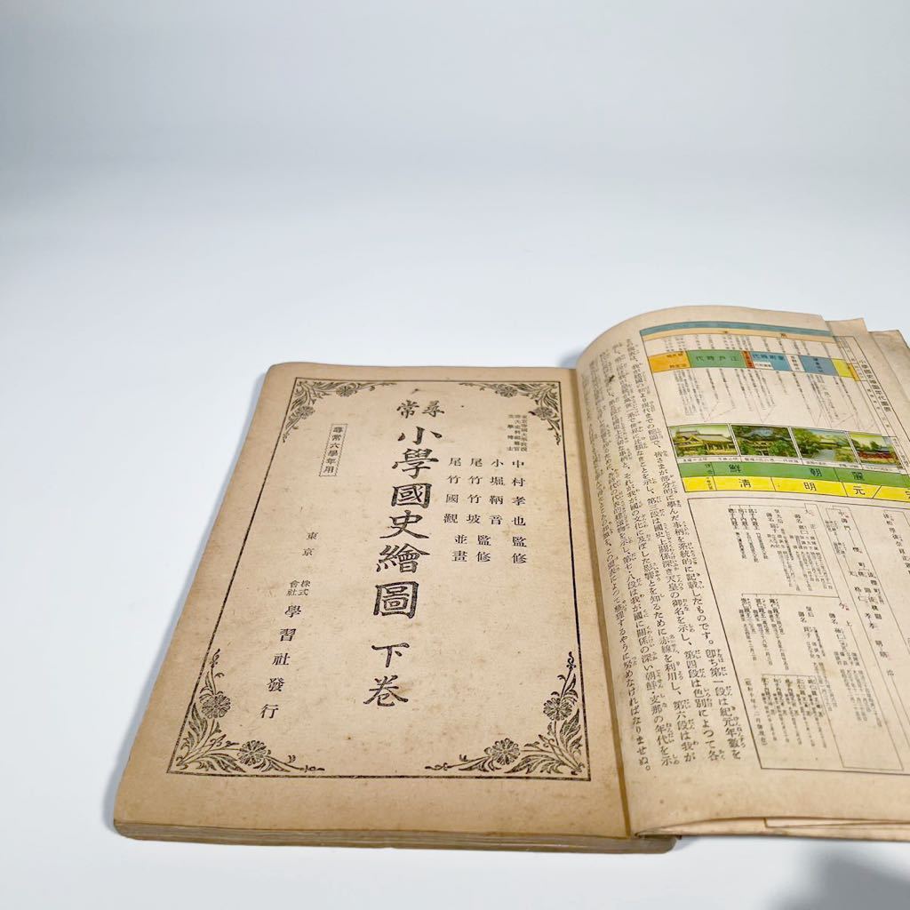 学習社｜昭和12年｜尋常小学国史絵図｜下巻｜全30頁｜尋常六学年用 