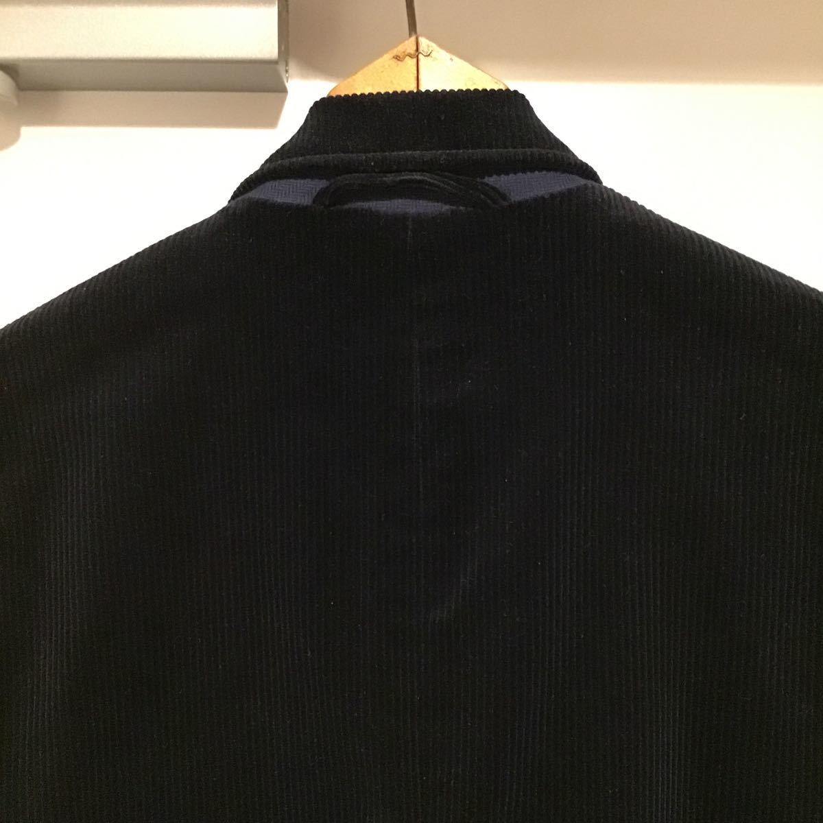 BONCOURA ネイビー 太畝コーデュロイ セットアップ36 定価約12万円