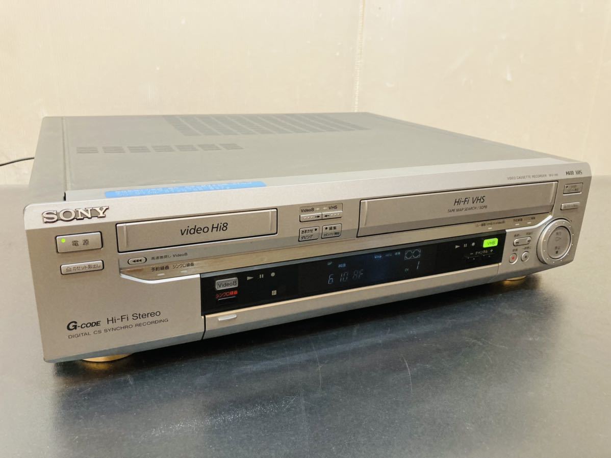 i92 必見！ SONY ソニー ビデオカセットレコーダー Hi8/VHS Wデッキ WV