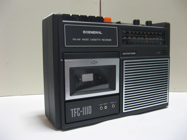 【レトロ】TRIMODE ポータブル TV/カセット/ラジオ 3WAY 買い出し屋！ゼネラル2ハンドラジオ カセットレコーダー【TFC－1110形