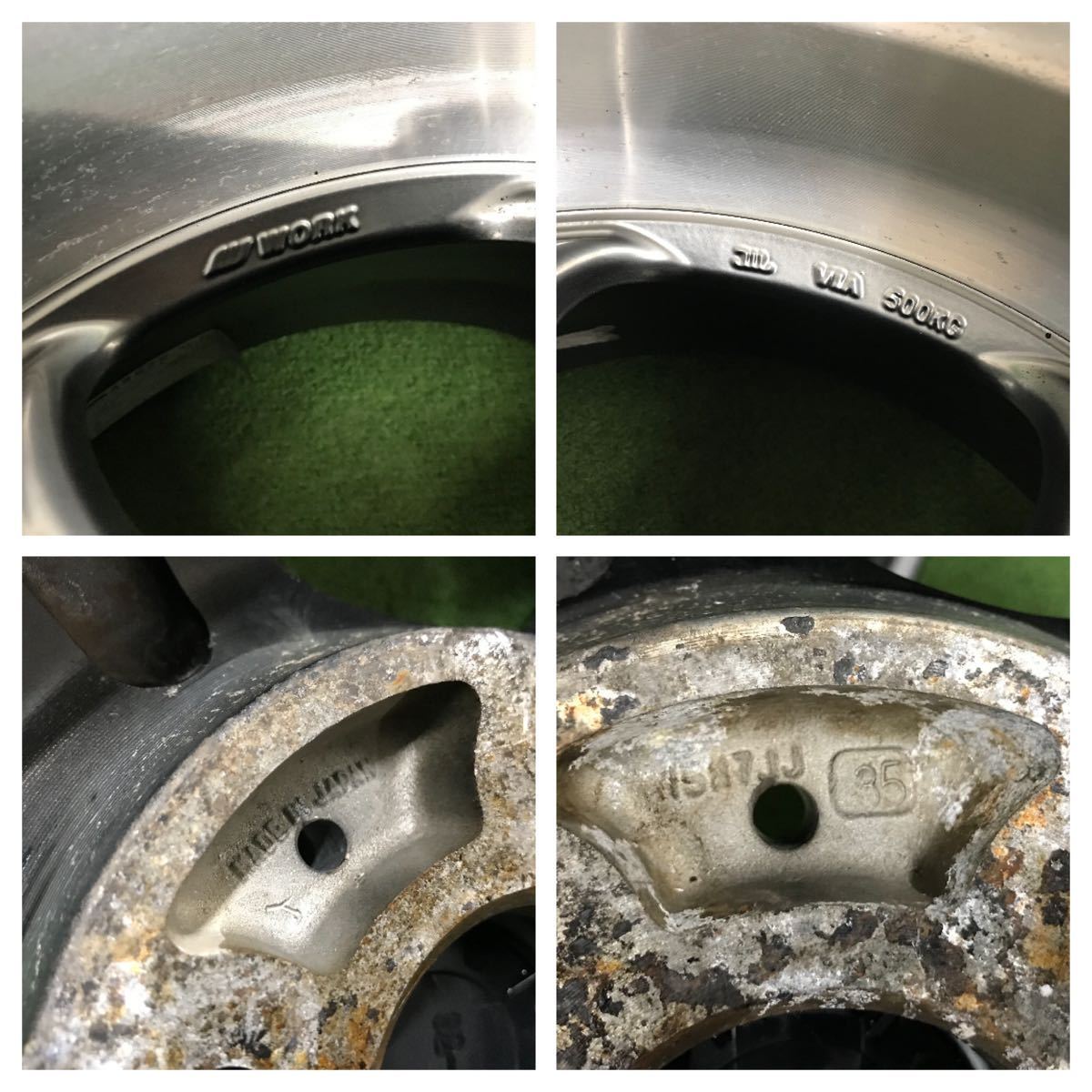 ☆WORK Nezart ワ—ク ネッツァルト 深リム 15インチ 15×7J +35 100 4H 