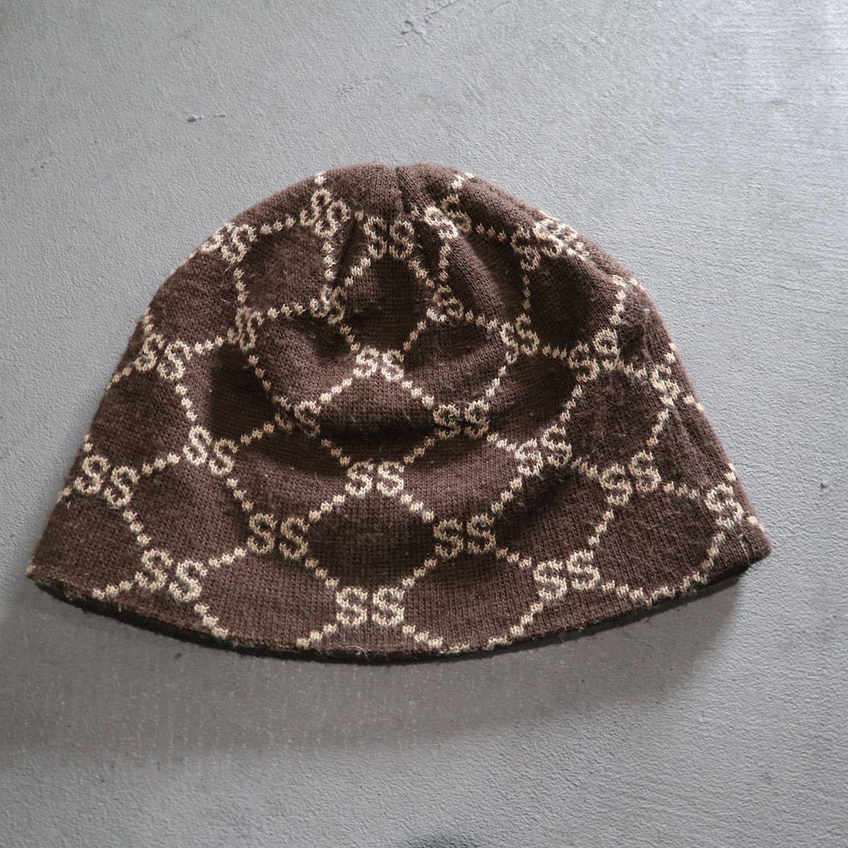 90s oldstussy ssモノグラムビーニー 90s oldstussy ssモノグラムビーニー