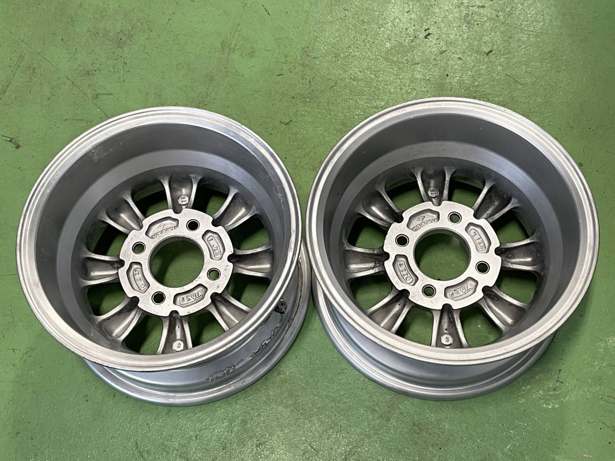 当時物 旧車ホイール MAGROAD マグロード 13インチ 2本 7J 4HPCD114.3  