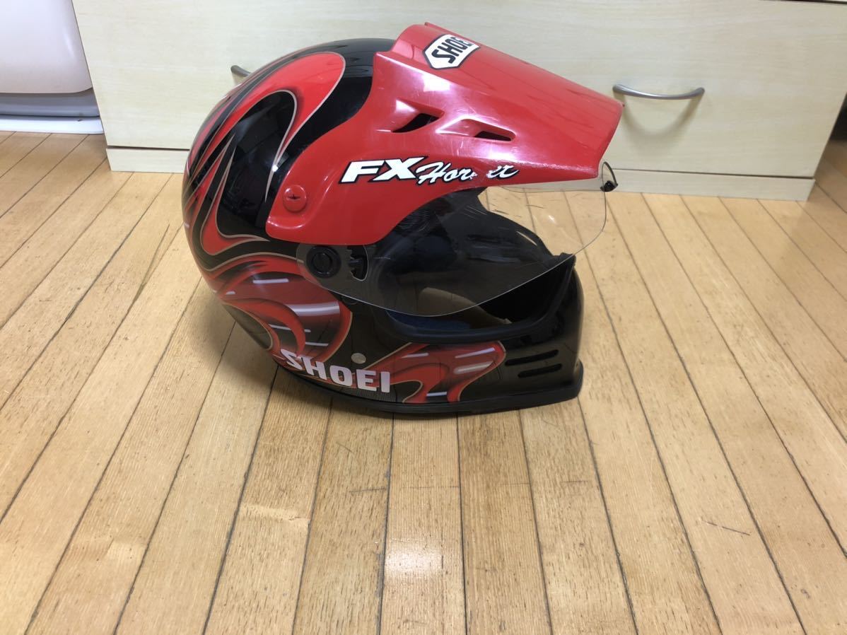 SHOEI FX-HORNET （ Lサイズ ）ヘルメット 中古現状品 SHOEI FX 希少 Shoei 黒 Shoeiバイク用