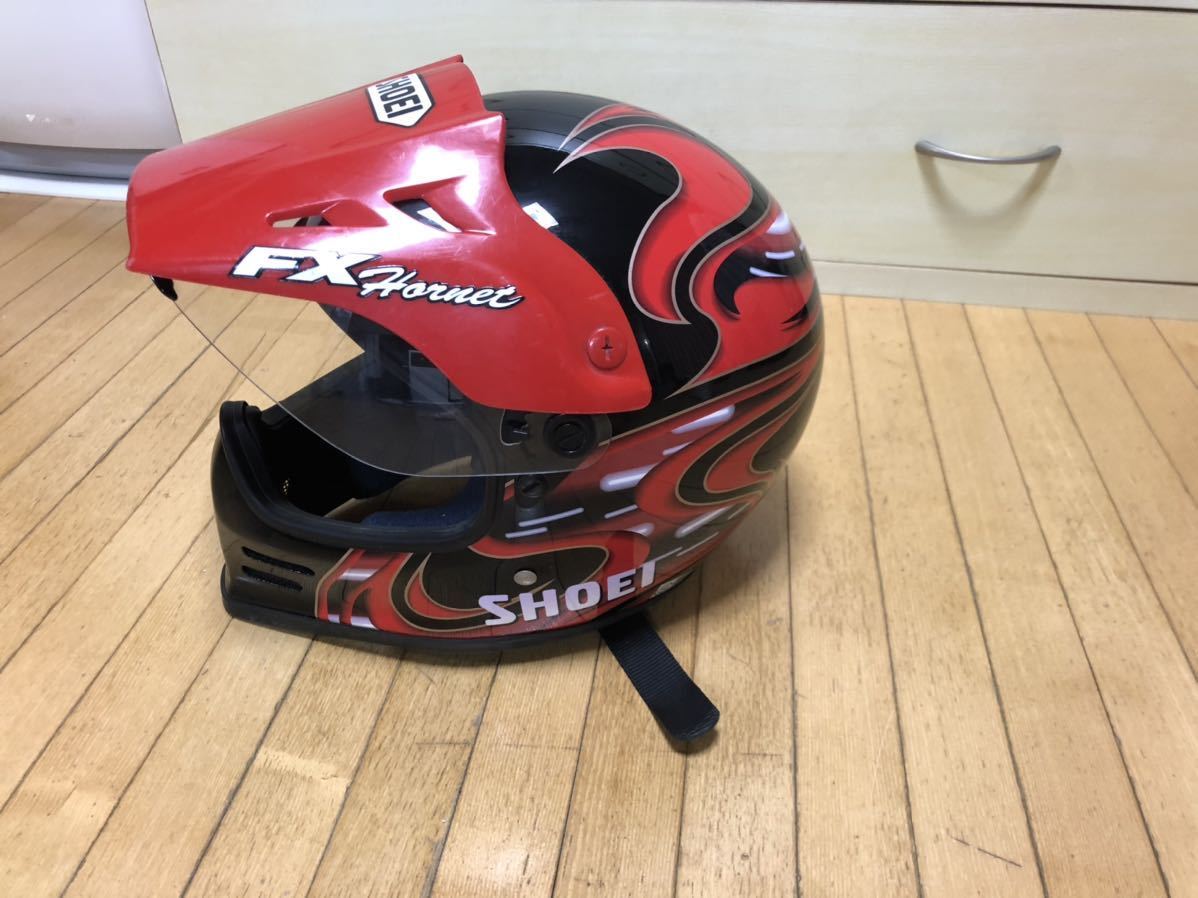 SHOEI FX-HORNET （ Lサイズ ）ヘルメット 中古現状品 SHOEI FX 希少 Shoei 黒 Shoeiバイク用