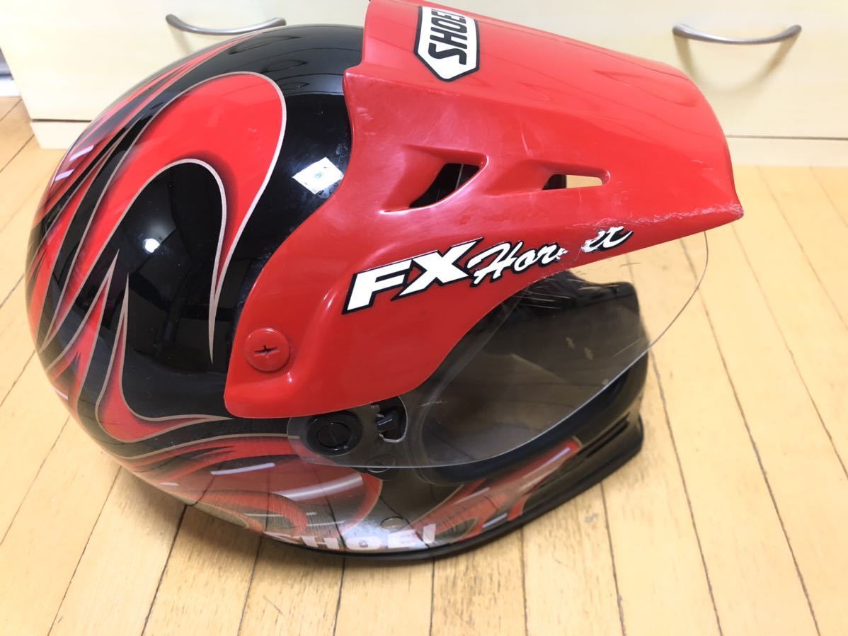 SHOEI FX-HORNET （ Lサイズ ）ヘルメット 中古現状品 SHOEI FX 希少 Shoei 黒 Shoeiバイク用