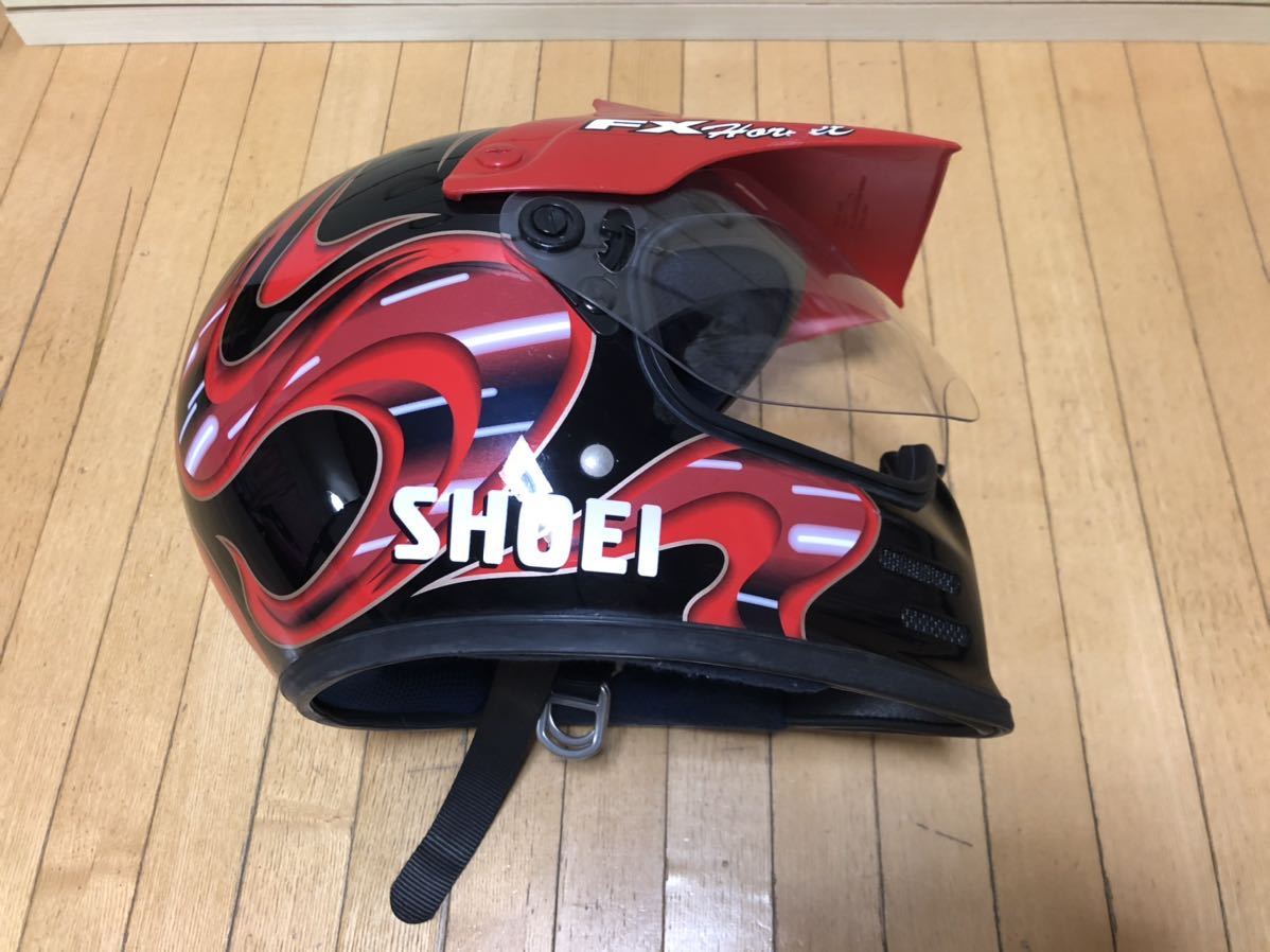 SHOEI FX-HORNET （ Lサイズ ）ヘルメット 中古現状品 SHOEI FX 希少 Shoei 黒 Shoeiバイク用
