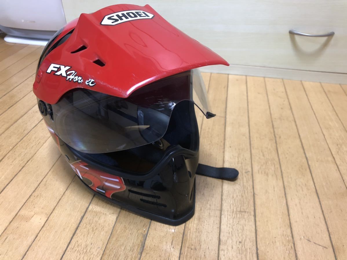 SHOEI FX-HORNET （ Lサイズ ）ヘルメット 中古現状品 SHOEI FX 希少 Shoei 黒 Shoeiバイク用