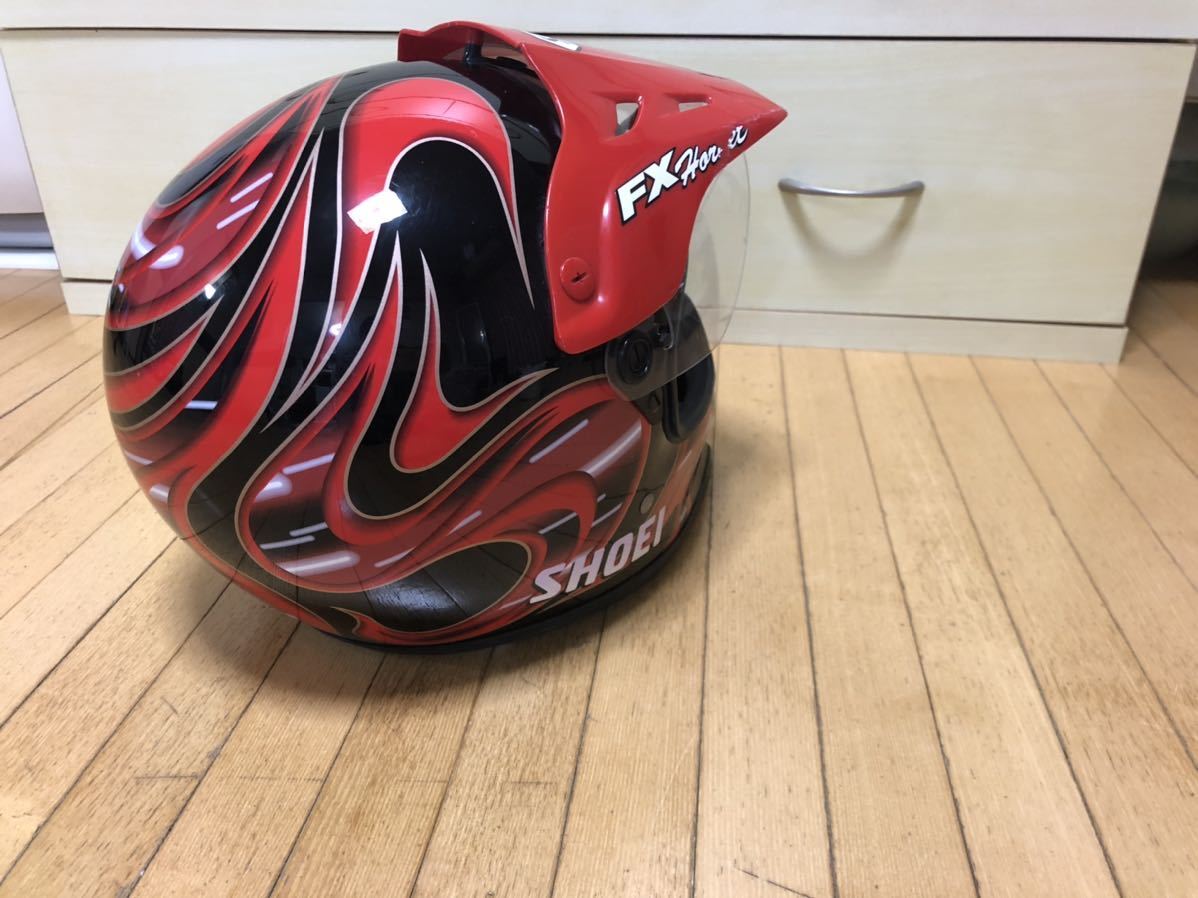 SHOEI FX-HORNET （ Lサイズ ）ヘルメット 中古現状品 SHOEI FX 希少 Shoei 黒 Shoeiバイク用