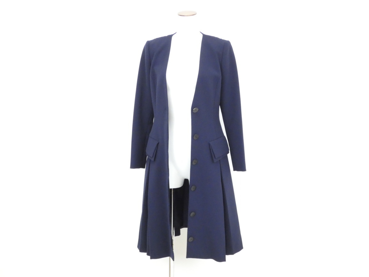 フォクシー コート Front Pleated Fitted Jacket