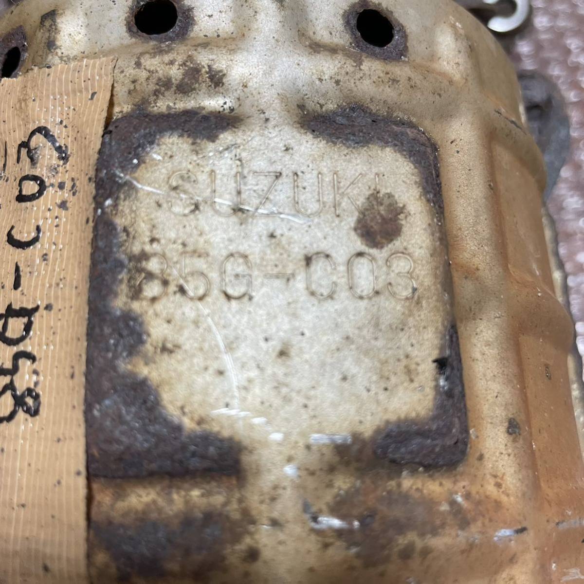 スズキ純正 エキマニ 触媒コンバーター 85G-C03 MH21S ワゴンR 触媒