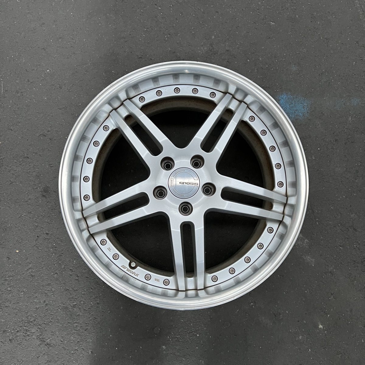 社外ホイール1本 WORK GNOSIS GS2 ワーク グノーシス シルバー 