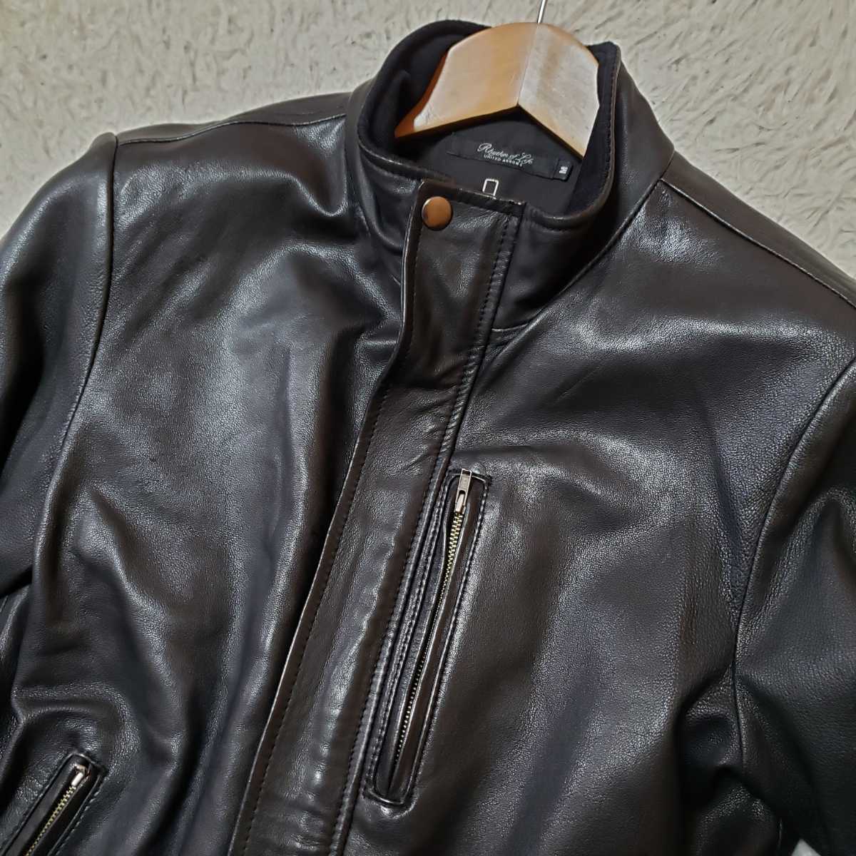 UNITEDARROWS【激シブ上質なラムレザー】ユナイテッドアローズ M 