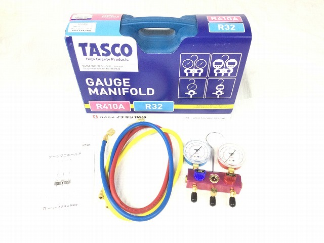 ☆極美品☆TASCO タスコ R410A/R32ゲージマニホールドキット STA122G-1