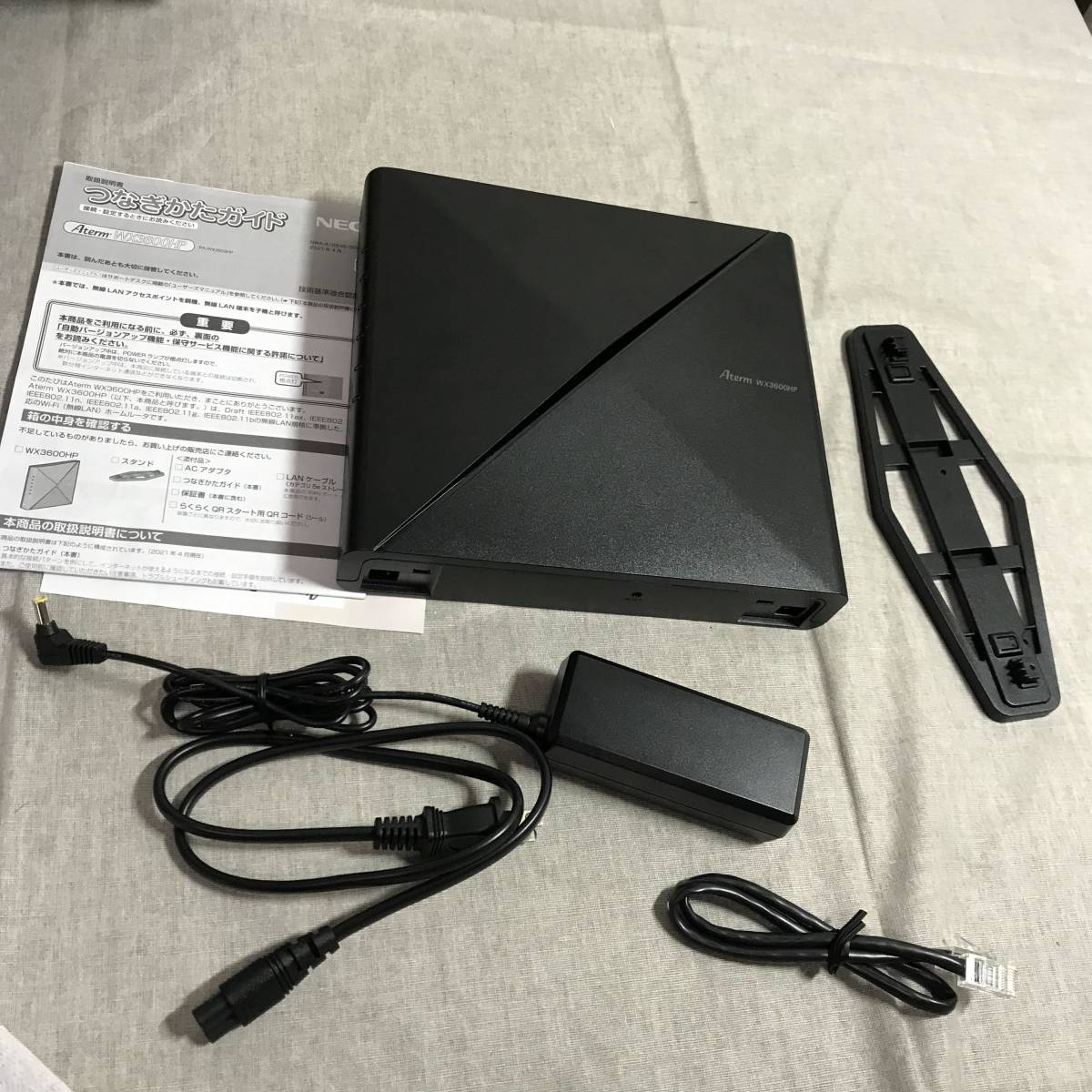 現状品 NEC 無線LAN WiFi ルーター Wi-Fi6 (11ax) / AX3600 Aterm