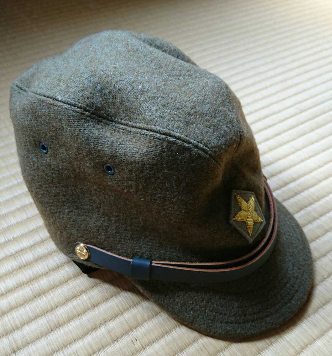 陸軍 戦闘帽 複製 旧日本軍 略帽 中号 日本陸軍略帽 後期