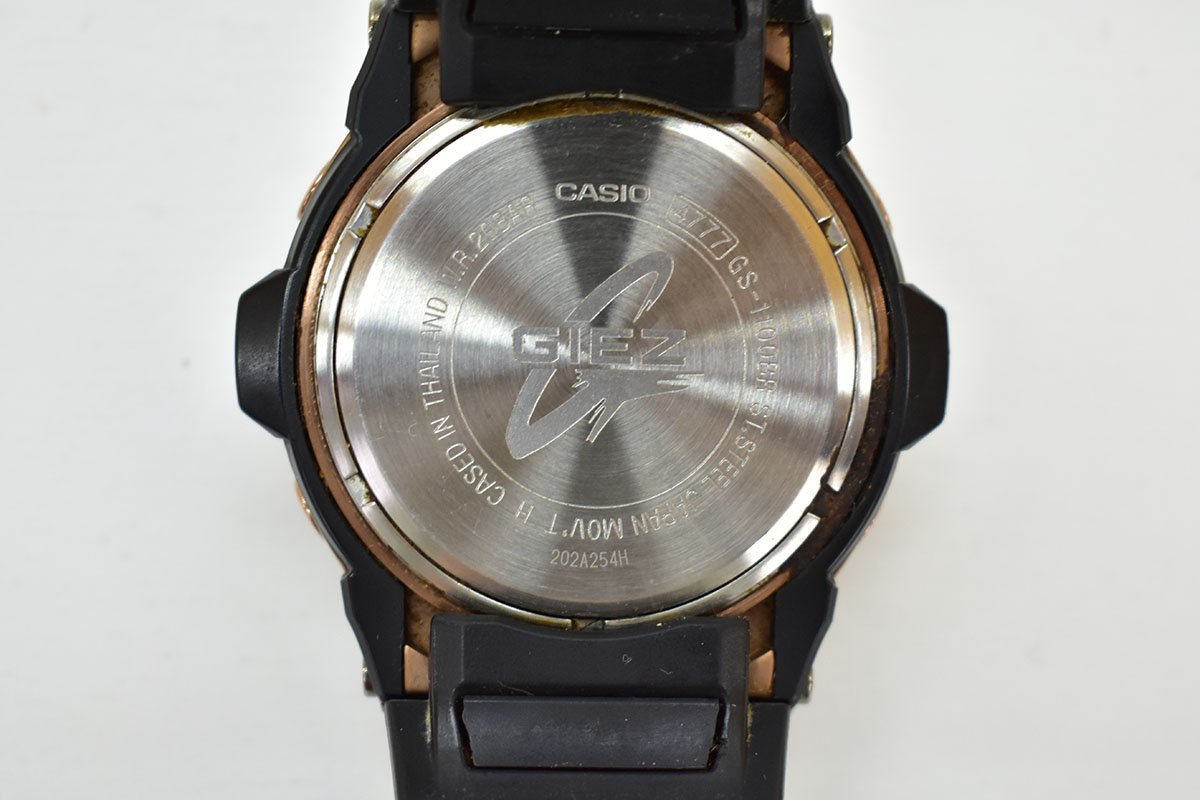 □G-SHOCK□GS-1100BR-1AJF□GIEZ□アナログ□ブラック×ゴールド□