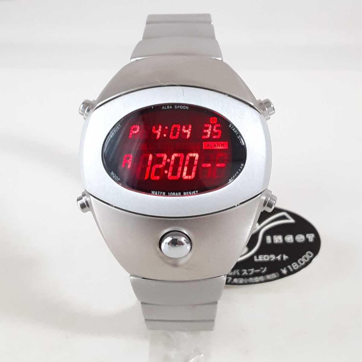 デッドストック SEIKO セイコー ALBA アルバ デジタル 腕時計 スプーン 